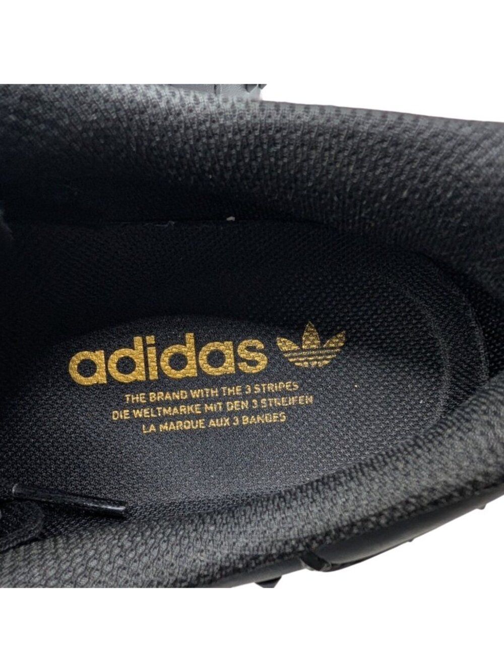Adidas Superstar Studded Black Leather Sneakers  Size womens 8 US Mens 9 - Picture 7 of 10